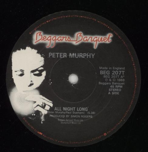 Peter Murphy All Night Long 12" vinyl single (12 inch record / Maxi-single) UK PEM12AL97698