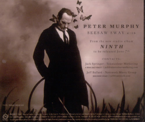 Peter Murphy Seesaw Sway CD-R acetate US PEMCRSE543316