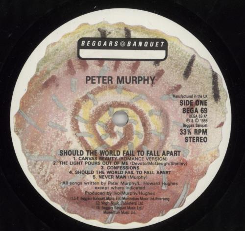 Peter Murphy Should The World Fail To Fall Apart vinyl LP album (LP record) UK PEMLPSH401688
