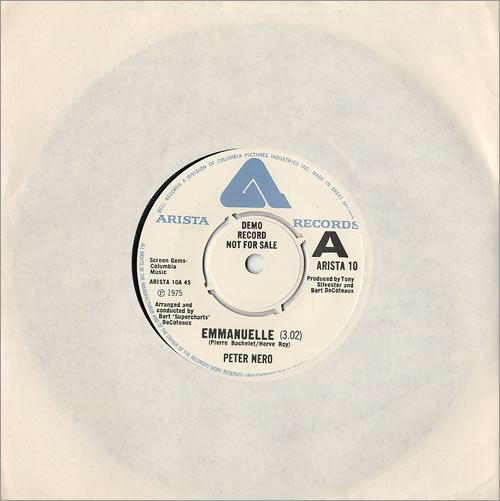 Peter Nero Emmanuelle 7" vinyl single (7 inch record / 45) UK PNO07EM481790