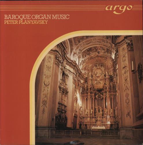 Peter Planyavsky Baroque Organ Music vinyl LP album (LP record) UK 8YTLPBA857391