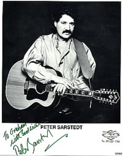 Peter Sarstedt Autographed Publicity Photograph photograph UK PS3PHAU268887