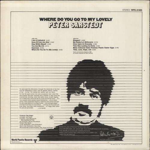 Peter Sarstedt Where Do You Go To My Lovely vinyl LP album (LP record) US PS3LPWH849428