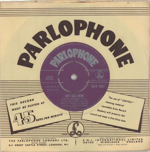 Peter Sellers Any Old Iron 7" vinyl single (7 inch record / 45) UK PTE07AN407292