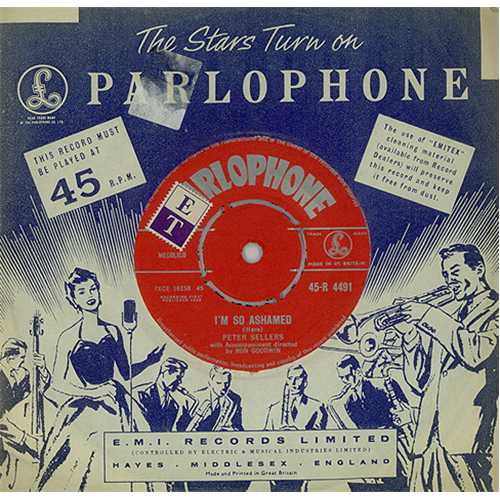 Peter Sellers I'm So Ashamed 7" vinyl single (7 inch record / 45) UK PTE07IM407291