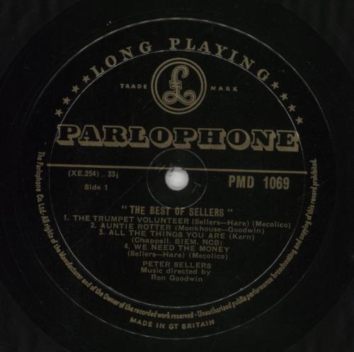 Peter Sellers The Best Of Sellers - 2nd - EX 10" vinyl single (10 inch record) UK PTE10TH702040