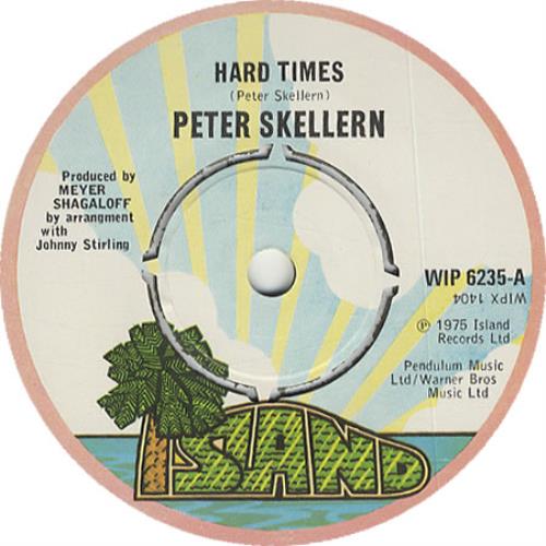 Peter Skellern Hard Times 7" vinyl single (7 inch record / 45) UK RSK07HA402202