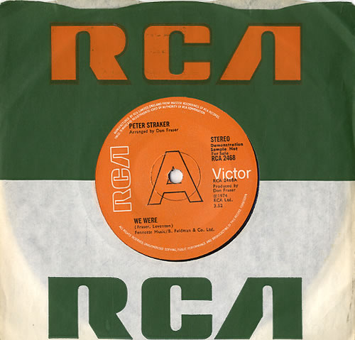 Peter Straker We Were 7" vinyl single (7 inch record / 45) UK P-S07WE630306