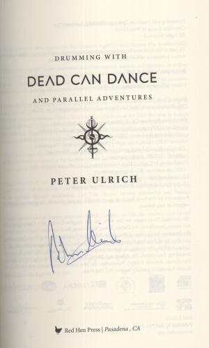 Peter Ulrich Drumming With Dead Can Dance - Autographed book UK 31VBKDR861842