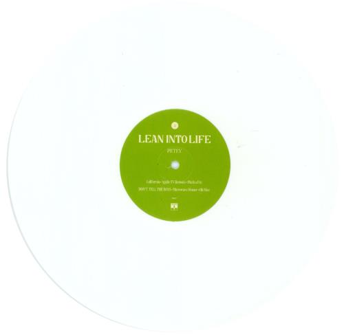 Petey USA Lean Into Life - White Vinyl vinyl LP album (LP record) US 9EULPLE864887