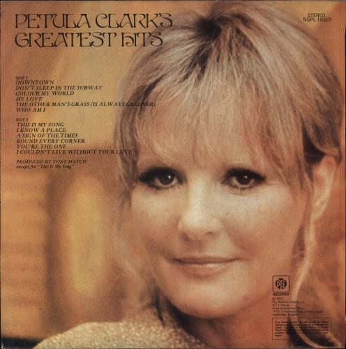 Petula Clark Greatest Hits vinyl LP album (LP record) UK PTCLPGR352306