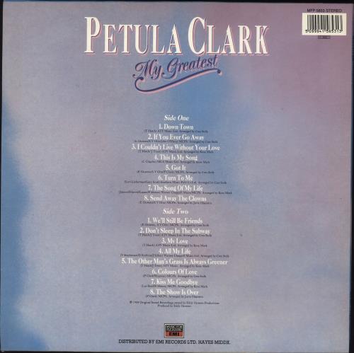 Petula Clark My Greatest vinyl LP album (LP record) UK PTCLPMY707681