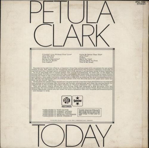 Petula Clark Today vinyl LP album (LP record) UK PTCLPTO251931