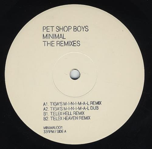 Pet Shop Boys Minimal The Remixes UK Promo 12