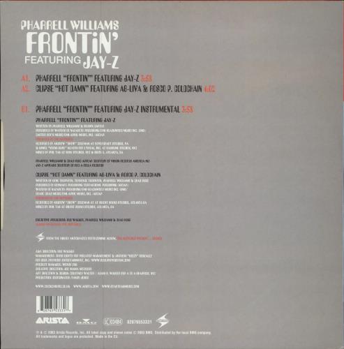 Pharrell Williams Frontin' 12" vinyl single (12 inch record / Maxi-single) UK PHW12FR779785