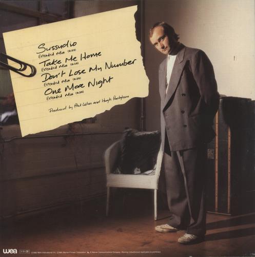 Phil Collins 12"-Ers 12" vinyl single (12 inch record / Maxi-single) Japanese COL12ER888917