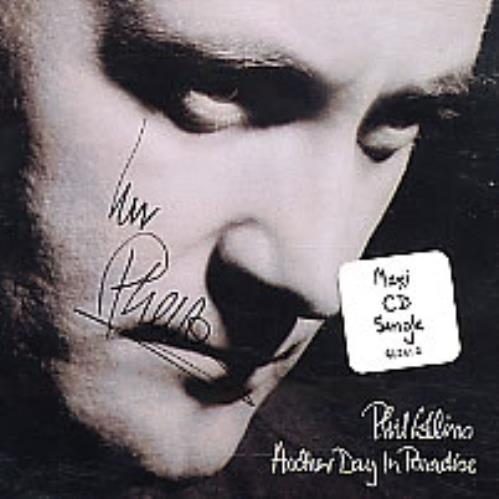 Phil Collins Another Day In Paradise - Autographed CD single (CD5 / 5") US COLC5AN279540