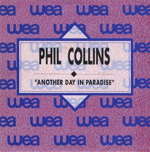 Phil Collins Another Day In Paradise 7" vinyl single (7 inch record / 45) Spanish COL07AN279429