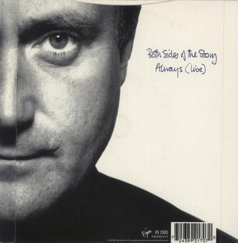 Phil Collins Both Sides Of The Story 7" vinyl single (7 inch record / 45) UK COL07BO196364
