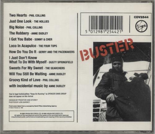 Phil Collins Buster CD album (CDLP) German COLCDBU718723