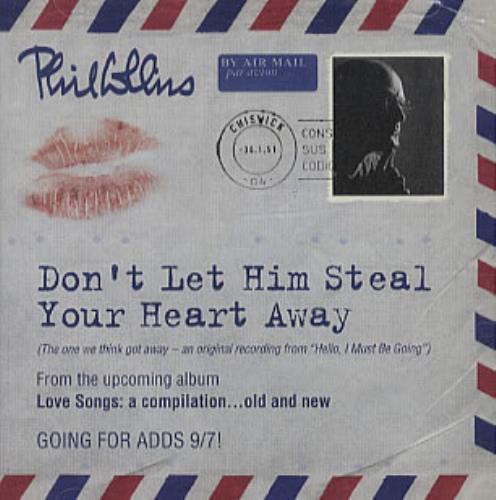 Phil Collins Don't Let Him Steal Your Heart Away CD single (CD5 / 5") US COLC5DO336712