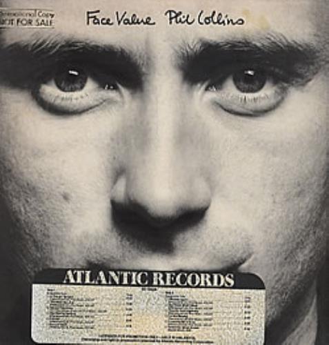 Phil Collins Face Value + Timing Strip vinyl LP album (LP record) US COLLPFA78263