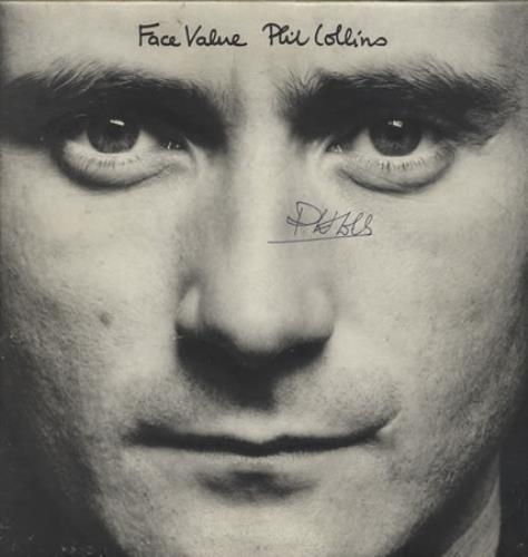 Phil Collins Face Value - Autographed! vinyl LP album (LP record) UK COLLPFA393223