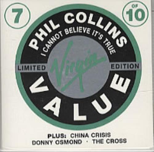 Phil Collins I Cannot Believe It's True 3" CD single (CD3) UK COLC3IC90964