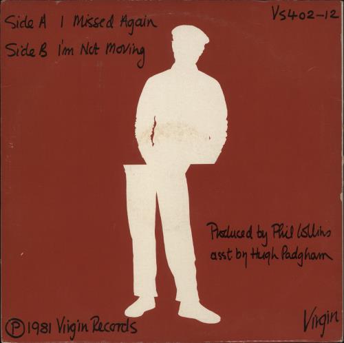 Phil Collins I Missed Again 12" vinyl single (12 inch record / Maxi-single) UK COL12IM18253