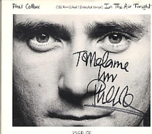 Phil Collins In The Air Tonight - Autographed CD single (CD5 / 5") UK COLC5IN279548
