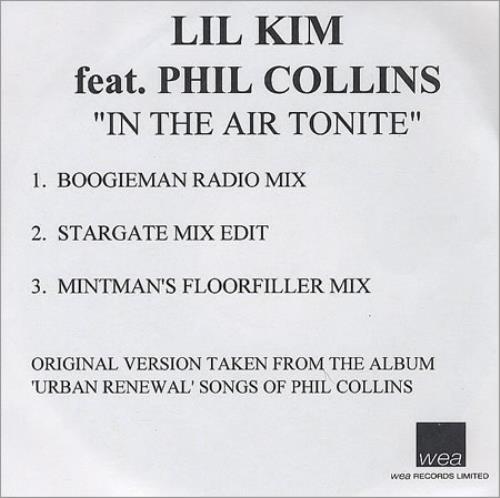 Phil Collins In The Air Tonite CD-R acetate UK COLCRIN195825