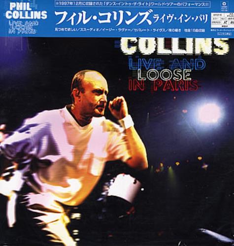 Phil Collins Live And Loose In Paris laserdisc / lazerdisc Japanese COLLZLI288841