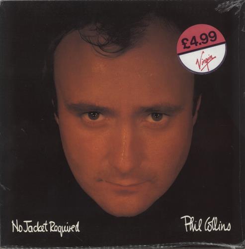 Phil Collins No Jacket Required - Shrink vinyl LP album (LP record) UK COLLPNO863369