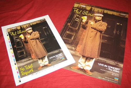 Phil Collins No Ticket Required memorabilia UK COLMMNO367773