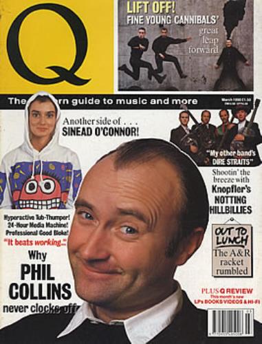 Phil Collins Q - March 1990 magazine UK COLMAQM377318