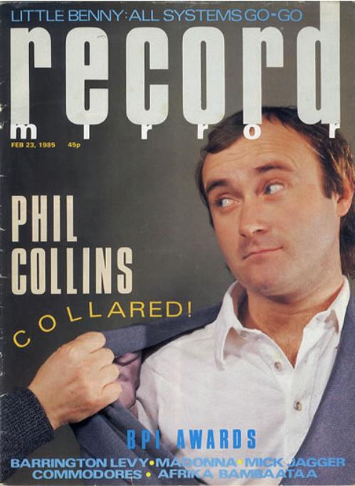 Phil Collins Record Mirror magazine UK COLMARE608013