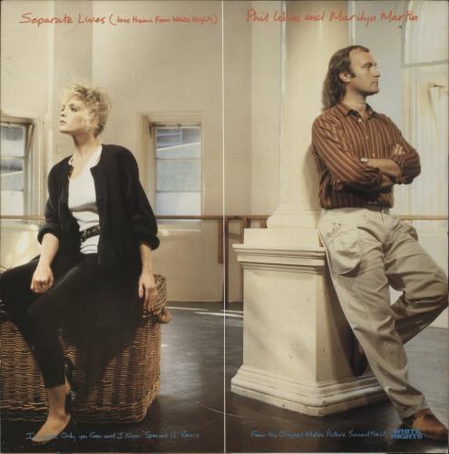 Phil Collins Separate Lives - Autographed 12" vinyl single (12 inch record / Maxi-single) UK COL12SE838965
