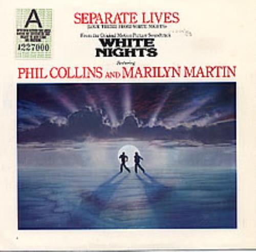 Phil Collins Separate Lives 7" vinyl single (7 inch record / 45) US COL07SE278954
