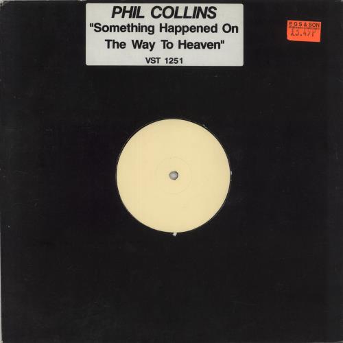 Phil Collins Something Happened On The Way To Heaven - White Label 12" vinyl single (12 inch record / Maxi-single) UK COL12SO879299