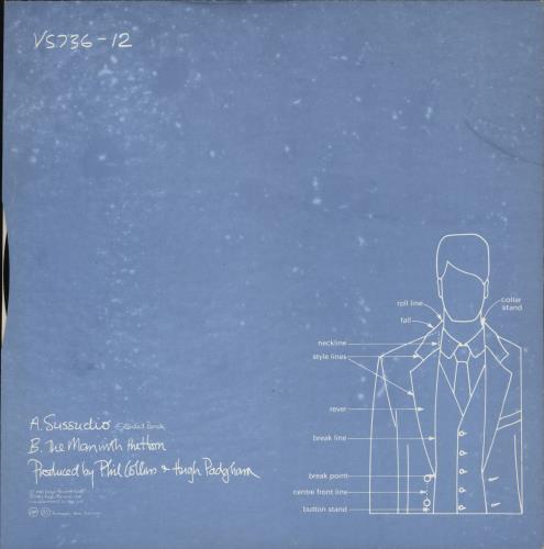 Phil Collins Sussudio - Hype-stickered 12" vinyl single (12 inch record / Maxi-single) UK COL12SU867285