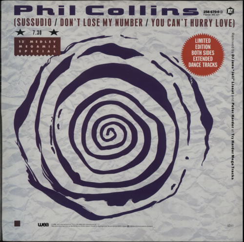 Phil Collins Sussudio Medley 12" vinyl single (12 inch record / Maxi-single) German COL12SU33877