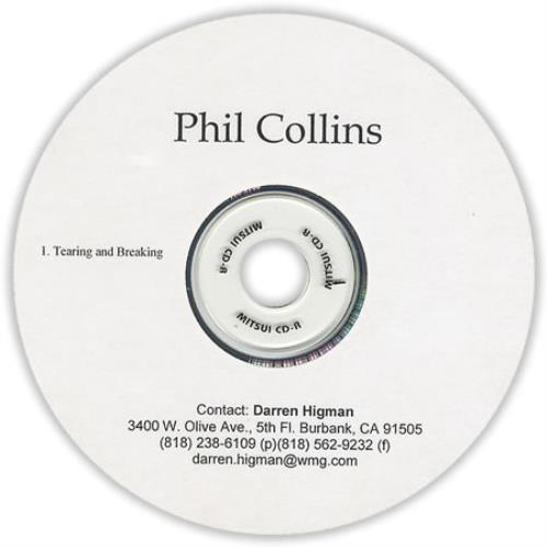 Phil Collins Tearing And Breaking CD-R acetate US COLCRTE405411