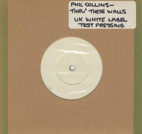Phil Collins Thru' These Walls 7" vinyl single (7 inch record / 45) UK COL07TH279441
