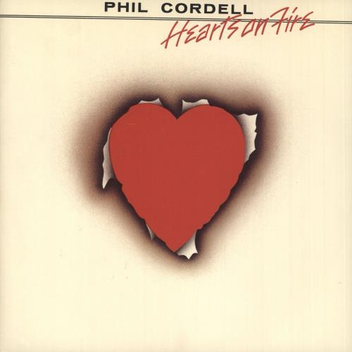 Phil Cordell Hearts On Fire - Red Vinyl 7" vinyl single (7 inch record / 45) UK 3PC07HE737389