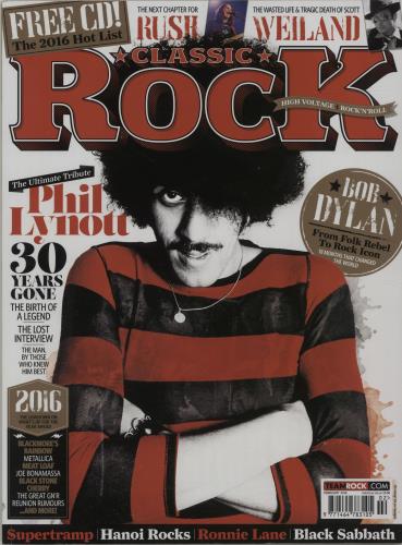 Phil Lynott Classic Rock -  February 2016 magazine UK LYNMACL678474