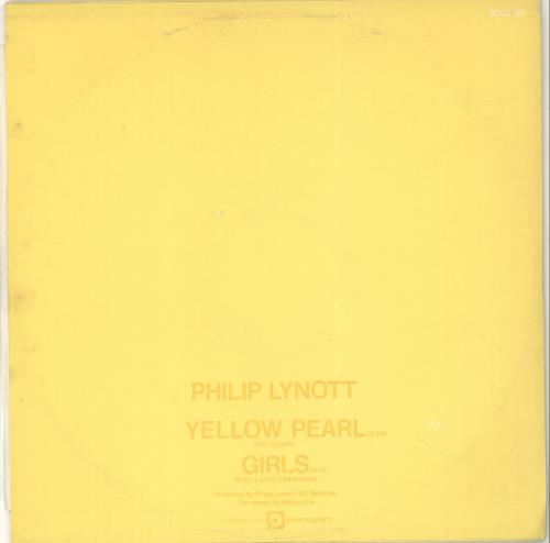 Phil Lynott Yellow Pearl 12" vinyl single (12 inch record / Maxi-single) UK LYN12YE51276