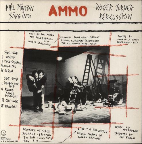 Phil Minton Ammo vinyl LP album (LP record) UK 77QLPAM851639