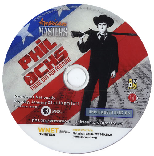 Phil Ochs There But For Fortune promo DVD-R US OCHDRTH555259