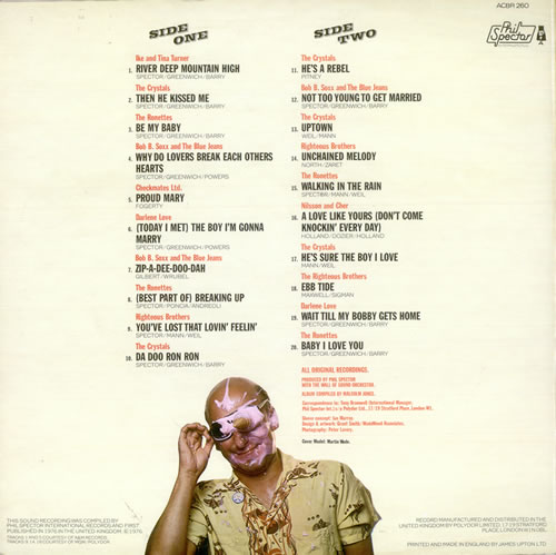 Phil Spector 20 Greatest Hits vinyl LP album (LP record) UK PSPLPGR240654