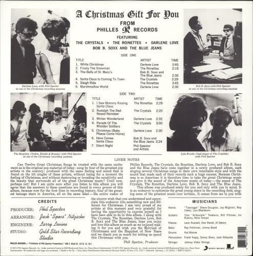 Phil Spector A Christmas Gift For You From Philles Records - 180gm vinyl LP album (LP record) German PSPLPAC761310